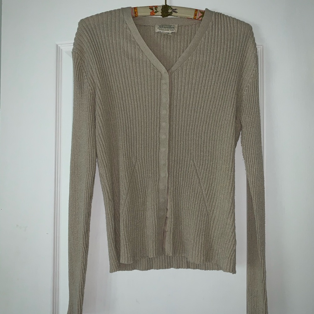 90s St. John’s bay sweaters button up - Picture 4 of 7